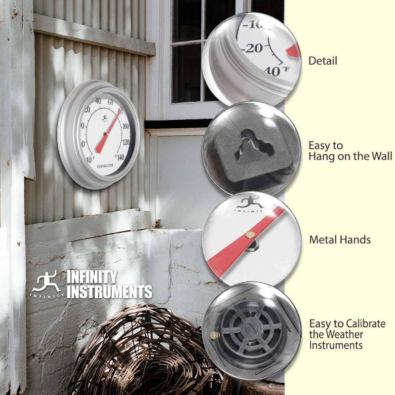 12" Essential Wall Thermometer - Infinity Instruments, 4 of 7