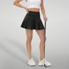 Clotth Women’s Mid Waisted Pleated Tennis Skirt with Pockets - 2-in-1 Athletic Skort,Soft Stretch Fabric for Golf,Running,Yoga & Casual Wear - 4 of 4