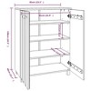 vidaXL Shoe Cabinet 4-Tier Shoe Organizer Storage with Drawer Hall Cabinet - 4 of 4