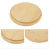 Unique Bargains Lightweight Hole-Free Cup Cover Wood Tone 1Pc - 3 of 4