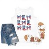 The Juniper Shop Patriotic Boots Stacked Coquette Youth Tank Top - 2 of 4