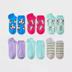 Women's Summer Critters 6pk Low Cut Socks - Xhilaration™ Assorted Colors 4-10