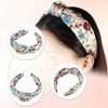 Unique Bargains Women's Floral Pattern Knotted Headband Beige 1 Pc - 3 of 4