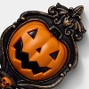 Animated Pumpkin Door Knocker Halloween Decorative Prop - Hyde and EEK! Boutique™: Light-Up, Sheltered Outdoor Use, Includes Batteries - 3 of 4