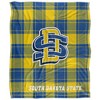 South Dakota State University Campus Plaid Spirit Silky Touch Super Soft Throw Blanket 50x60 - 2 of 4