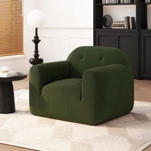 Modern Tufted Upholstered Arm Chair for Bedroom and living room-Christopher Knight Home - 1 of 4