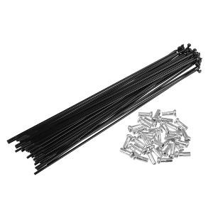 Unique Bargains 14G J Bend Bicycle Steel Spokes 36Pcs - 1 of 4