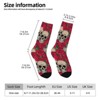 Skull Flowers Women Printed Crew Socks Funny Funky Socks Soft Polyester Novelty Gifts for Artists Men - 2 of 4