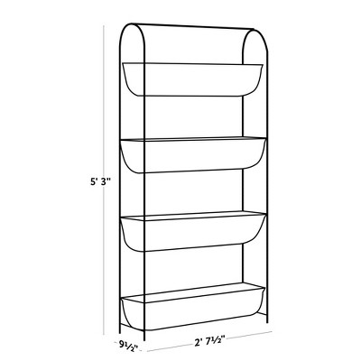 Vigoroot 4-Tier Green Fabric Balcony Garden Planter