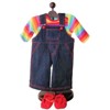 The Queen's Treasures 15 Inch Doll Clothes Rainbow Tee Shirt and Overalls - 4 of 4