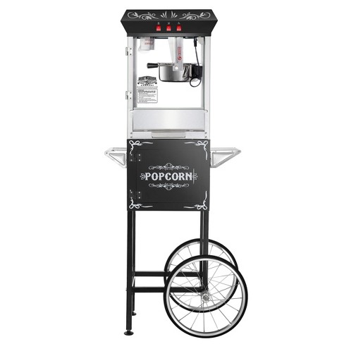 Great Northern Popcorn 8 Oz. Electric Countrertop Classic Style Popcorn  Machine And Cart - Black : Target