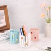 Unique Bargains Plastic Cute Avocado Decor Desk Organizer Pencil Holders Brown 3.1x3.1x3.9 Inch - 3 of 4