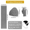 NPolar"Winter Knitted Beanie, Scarf & Touch Screen Gloves Set for Men & Women - Warm & Anti-Slip"Gray - 4 of 4