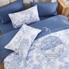 BAGOKIE 7 PCS Bed in a Bag Flower Reversible Comforter with Sheets Bedding Set - 3 of 4