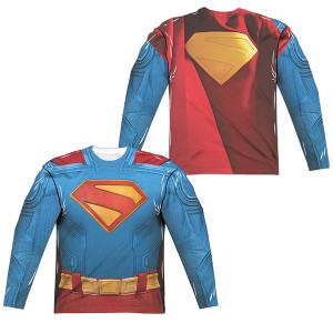 Men's Superman 2025 Uniform Long Sleeve Costume T-Shirt - 1 of 4