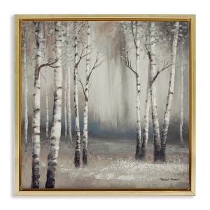 Stupell Industries Misty Birch Tree Forest Landscape, 25" x 25" - 1 of 4