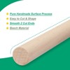 Unique Bargains Arts Crafts Garden Christmas Decoration Round Natural Wood Sticks 10 Pcs - 4 of 4