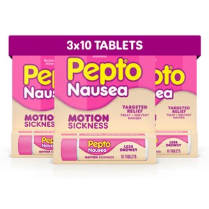Pepto Nausea Motion Sickness Tablets - 10ct : Target