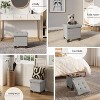 StorageBud Storage Ottoman for Bedroom End of Bed, Fabric Storage Bench, Large Storage Ottoman Bench, Entryway Bench with Storage - 4 of 4