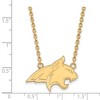 Black Bow Jewelry 10k Yellow Gold Montana State Bobcats NCAA Necklace 18 Inch - 2 of 4