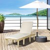 76.8'' Chaise Lounge Chair for Outdoor, Patio Recliner with 4-Position Adjustable Backrest and Cushion for Deck - 3 of 4