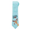 Jacob Alexander Seasons Greetings from Reindeer Extra Long Neck Tie for Big and Tall Men - Aqua - 2 of 4