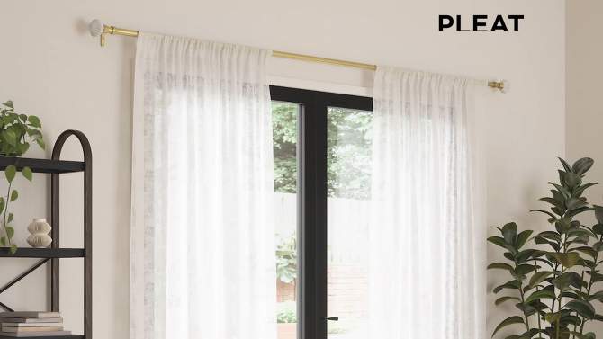 42&#34;-120&#34; Umbra Pleat Curtain Rod Gold, 2 of 13, play video