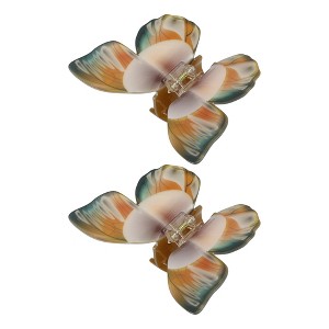 Unique Bargains Women's Butterfly Hair Clips 2 Pcs - 1 of 3
