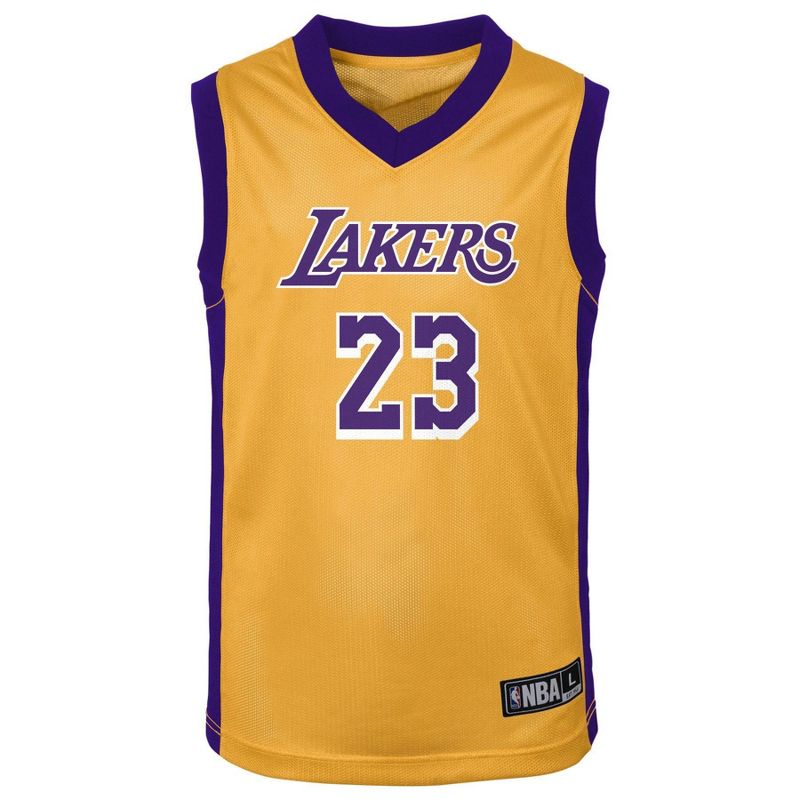 NBA Los Angeles Lakers Toddler James Jersey, 2 of 4
