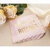 Juvale Bachelorette Party Supplies, Paper Napkins (Pink, 50-Pack) - 3 of 4