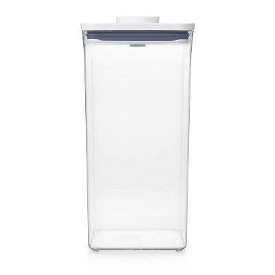 OXO POP 6qt Plastic Big Square Airtight Food Storage Container White