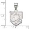 Black Bow Jewelry 14k White Gold U.S. Military Academy Black Knights NCAA Medium Pendant - 2 of 3