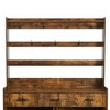 APRILSOUL 51.2''Minimalist Four-Door Shoe Cabinet with Coat Rack, Spacious Top,3 Drawers, 8 Shelves - 4 of 4
