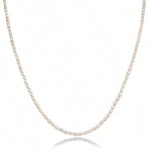 14K - 18K Gold Plated Pearl Necklaces for Women - Dainty Choker with Beads and Paperclip Chain, Bridal Jewelry - 1 of 4