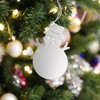 Slickblue Charming Snowman Ornament with White Tassel - Holiday Decoration for Christmas Tree and Winter Celebrations - 2 of 3