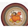 Earth Rugs Autumn Pumpkin Round Patch Rug 27"x27" – Hand-Braided Jute Accent Rug with Seasonal Pumpkin Design for Fall Decor - 3 of 3
