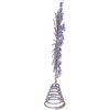 Kurt Adler 18-Light Cool White Micro LED Glitter Snowflake Treetop, Silver, 11.75" - 3 of 4