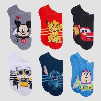 Boys' Disney 100th Anniversary 6pk Socks - Light Gray