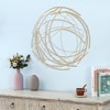 LuxenHome Gold Metal Abstract Swirl Round Wall Decor - 3 of 4
