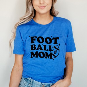 Simply Sage Market Women's Football Mom Stars Short Sleeve Graphic Tee - 1 of 4