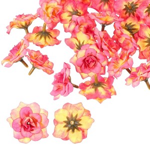 Unique Bargains DIY Crafts Bridal Shower Bouquet Decoration Artificial Roses Head 50 Pcs - 1 of 4