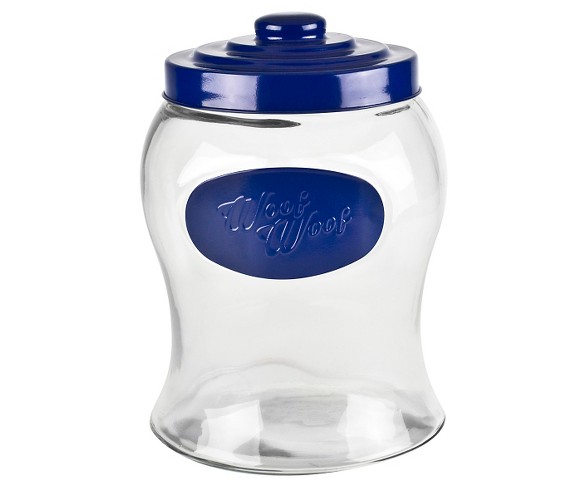 Housewares International Woof Woof Glass Treat Jar - 127 oz.