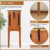 BestMassage Wooden Jewelry Cabinet with Flip Mirror 5 Drawers 2 Side Doors 8 Necklace Hooks, Brown - 4 of 4