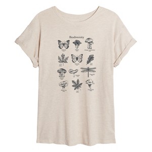 Women's - Instant Message - Biodiversity Oversized Graphic T-Shirt