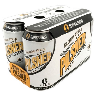 Lonerider Saloon Style Pilsner Beer - 6pk/12 fl oz Cans