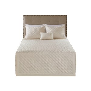 Gracie Mills Kristofer 4-Piece Reversible Tailored Bedspread Set - 1 of 4