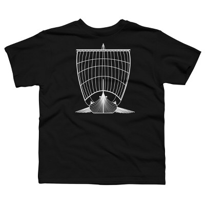 Boy's Design By Humans Viking longship By gegogneto T-Shirt