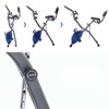 VisioGear Folding Exercise Bike with Adjustable Resistance, Arm Bands and Backrest, Blue&Black, 25"*19.7"*47.6" - 2 of 4