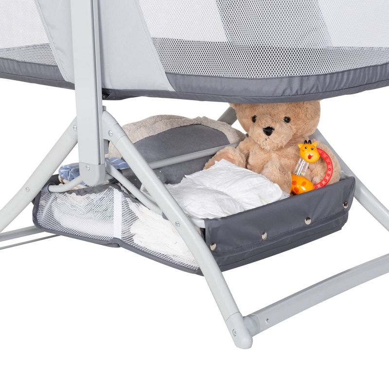 Baby Trend Quick-Fold 2-in-1 Rocking Portable Bassinet - Shadow Stone Gray, 5 of 14