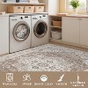 Vintage Medallion Runner Rug - Washable, Ultra-Soft, Non-Slip, Non-Shedding, Oriental Distressed Accent for Hallway - 4 of 4